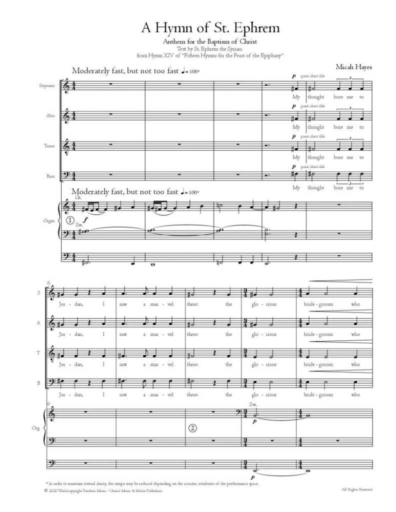 A Hymn of St. Ephrem